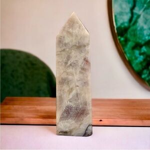 Sunstone & Rainbow Moonstone Tower Crystal